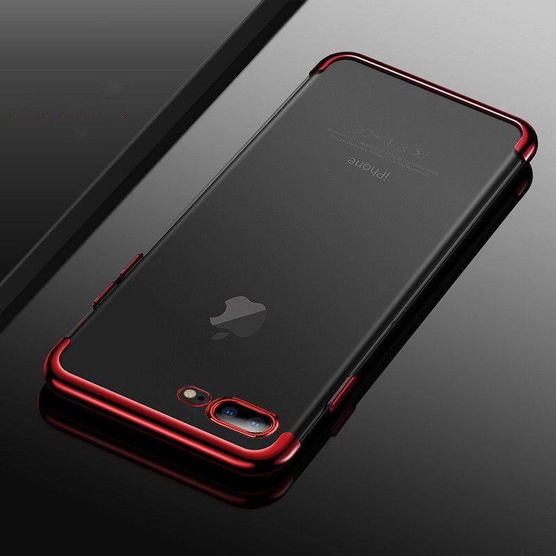 Iphone X For 8 7 6s Plus Case Electroplate Silicone Ultra Slim Clear Soft Cover
