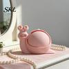 Clutter Storage Container Cute Snail Box, 3D Printed Novelty Ornament, Trinket Small Jewelry Box Holder with Lid, Fun Desk Organizer for Hair Ties