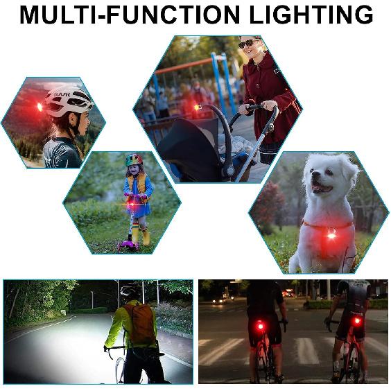 Bike Tail Light, Rear Bike Lights USB Rechargeable