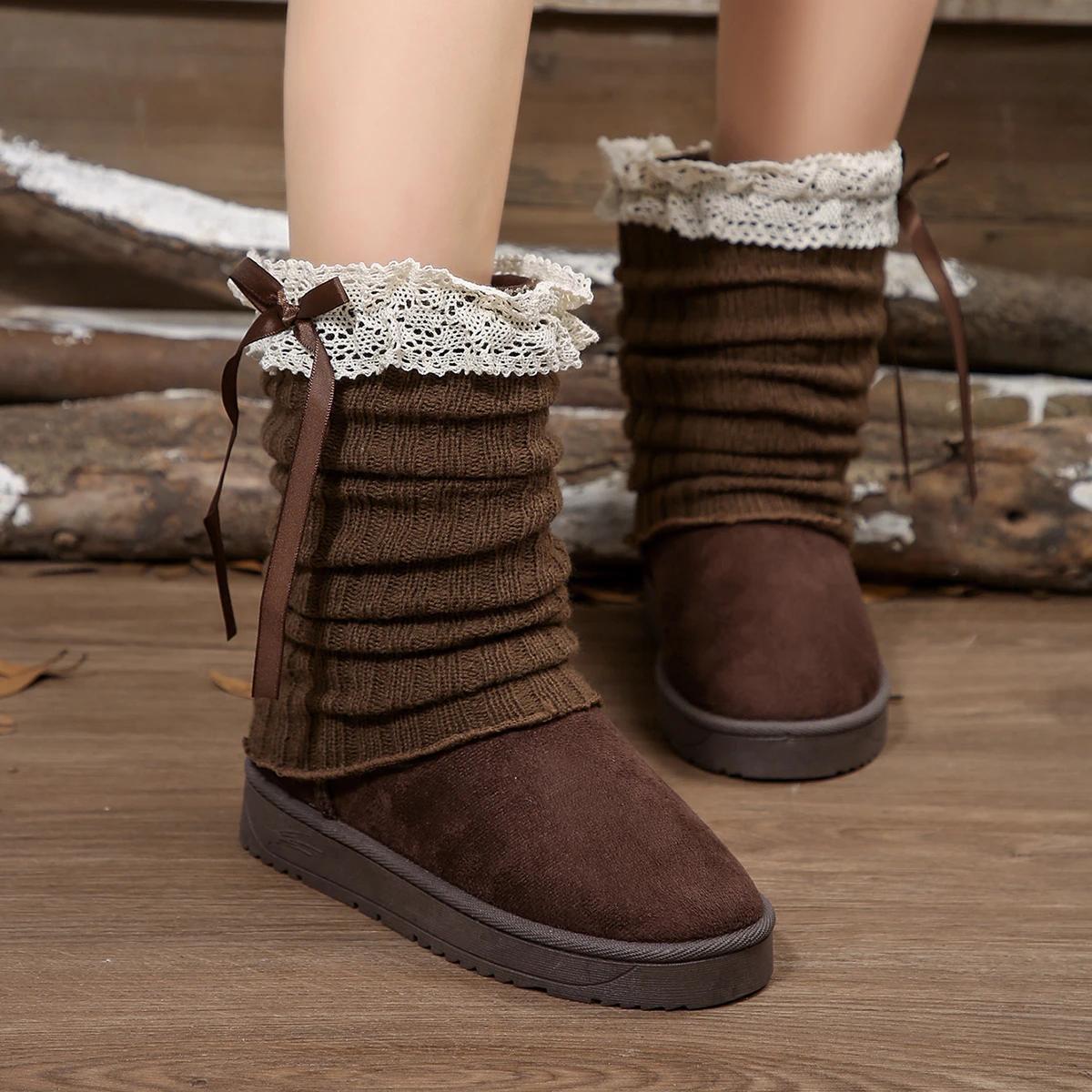 

Men Women Winter Spring Autumn Boots NonSlip Black Warm Protection for Cold Weather Insulated Material for Winter Comfort 36