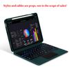 Magic Bluetooth Keyboard-deksel for iPad Pro 11 12.9 2021 2020 10.9 Air 4th 5th Generation 2022 nettbrett med bakgrunnsbelysning Smart Cover