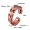 Vinterly Magnetische Kupferringe für Damen Verstellbarer Schmuck Vintage Unendlichkeitsarmreif Herren Minimalistisch Gesundheit Energie Damen Größenverstellbar