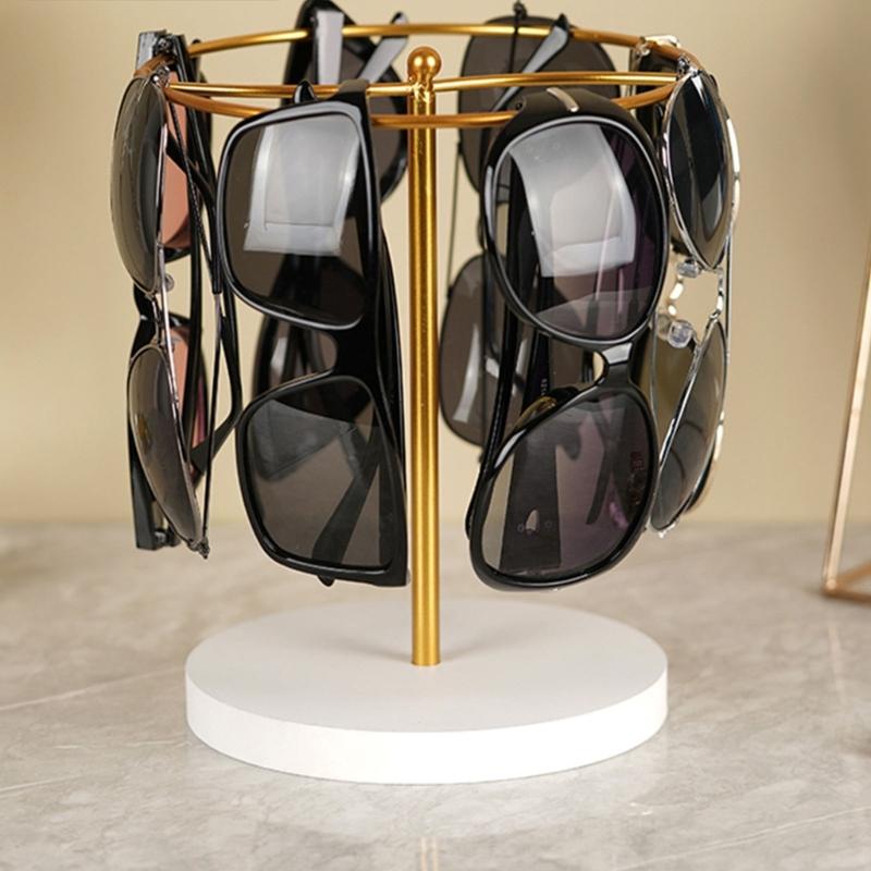 360 Degree Metal Eyeglass And Sunglasses Display Stand Featuring Sturdy Construction Modern Design For Secure Showcase
