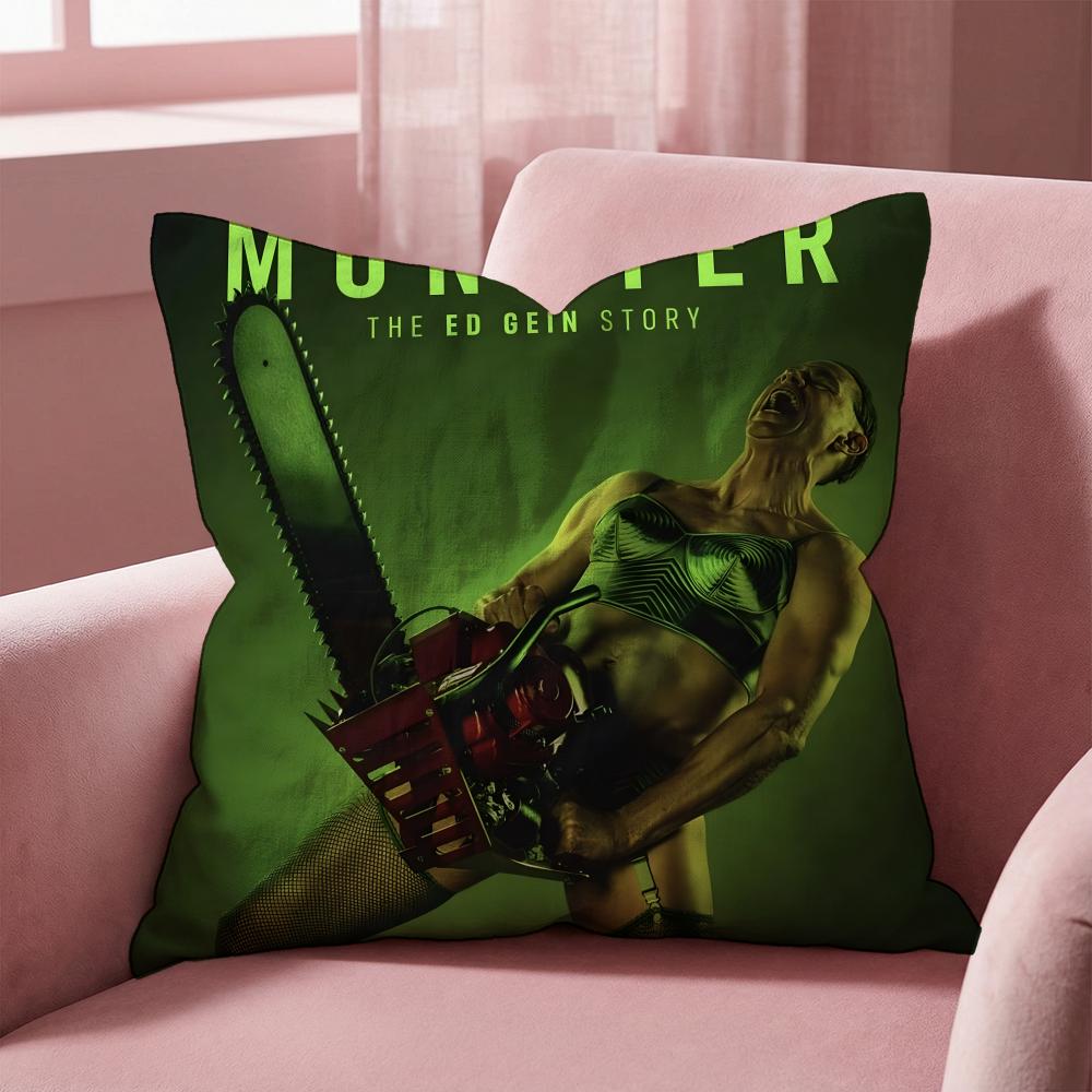 Monster The Ed Gein Story Cushion Cover Multi-Scene Pillow Cover for Home & Car - Reversible, Soft & Durable for Daily Use