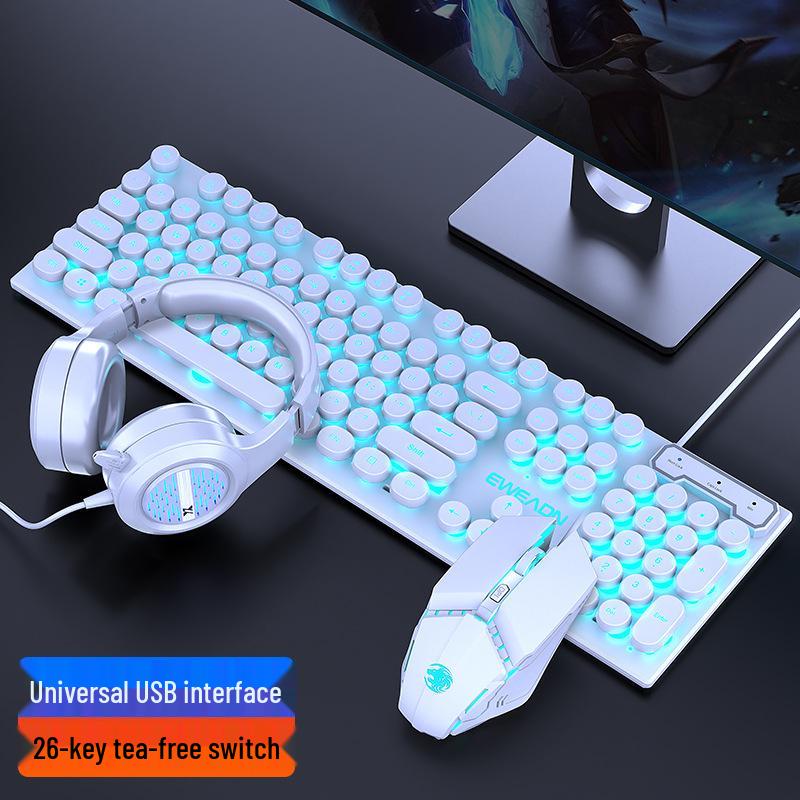 Pioneer GX330 Mechanical-Feel Gaming Keyboard & Mouse Set - Luminous for PC/Laptop