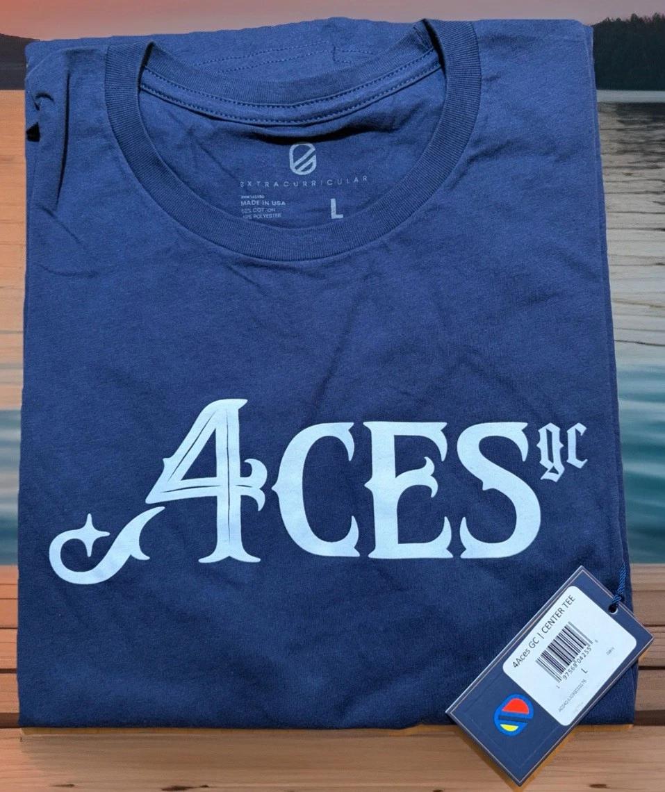 4 Four Aces Golf Club T-Shirt NEW Large Extracurricular Made USA Saudi League 2XL