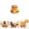 Creative Plush Toy Hamburger Cushion With Pp Cotton Filling For Kids Comfort And Gift