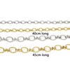 1 Piece 304 Stainless Steel Oval Chain Necklace For Women Men Chain Necklaces Diy Punk Handmade Jewelry Supplies 40/45cm Long