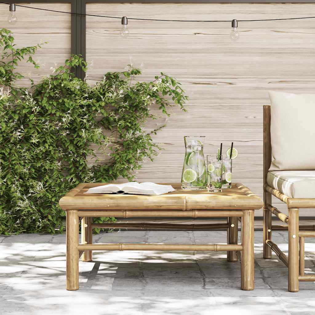 vidaXL Gartentisch 65x65x30 cm Bambus