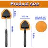 Windshield Cleaning Tool, Car Window Cleaner With 4 Washable Reusable Microfiber Pads, Extendable Long Handle Glass Wiper Cleaning Kit, Auto