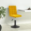 Day and Night - Day and Night Swivel Dining Chairs 4 Pcs Mustard Yellow Velvet
