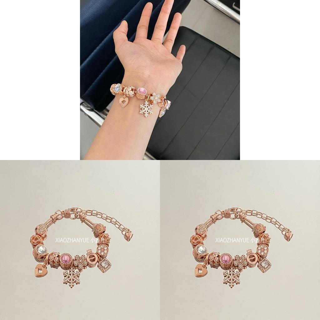 Keine IP Handschmuck für Damen mit Schneeflocken- und Herzformen für den Sommer 2025