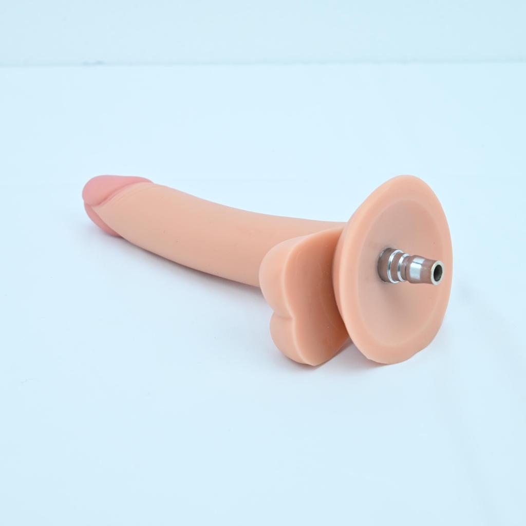 Sex Machine Attachment ROUGH BEAST 7.87" Black/Flesh Dildo for Sex Machine Vac-u-lock Love Machine Attachment Anal Plug Adult Sex Toys