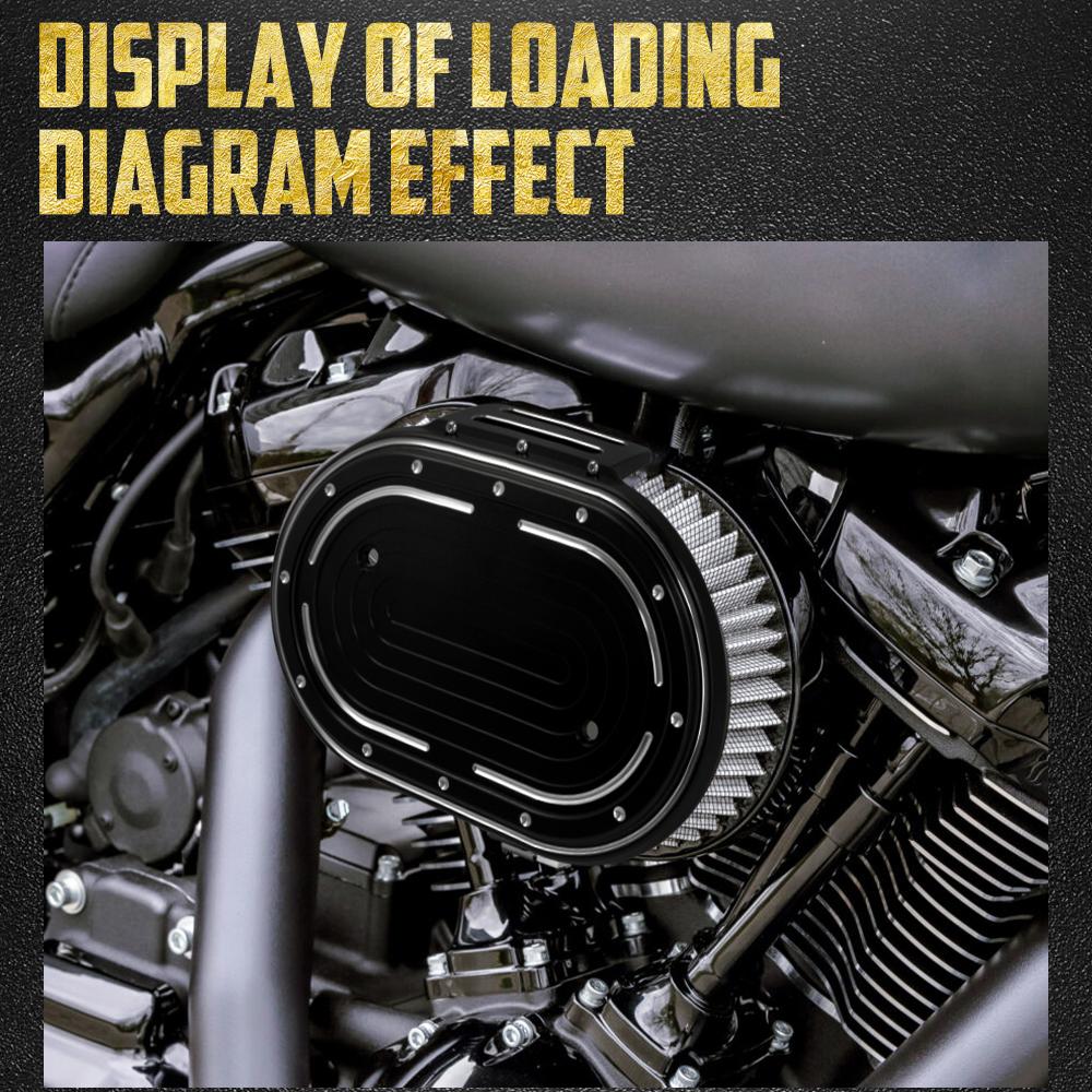 Motorrad Luftfilterkasten Abdeckung Luftfilter Verkleidung Für Harley M8 114 Motor Touring Electra Street Glide 17-Up Softail Breakout FLFB 18-Up