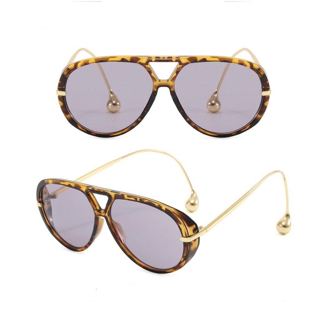 Double Bridge Women  Round  Sunglasses Trendy Oversized Shades Eyeglasses  Gift