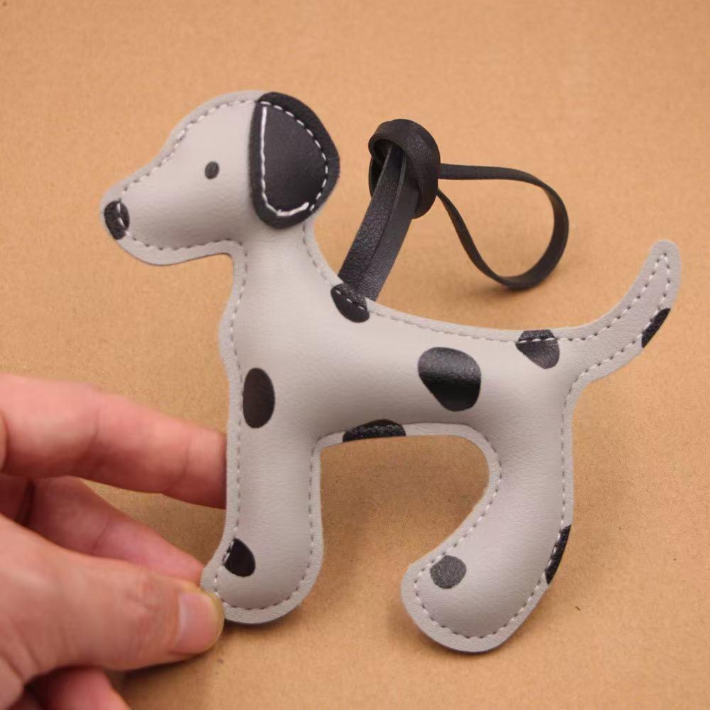 

Cute Dalmatian Dog Charm Keychain, Fashion Bag Pendant for Backpack or Shoulder Bag, Adorable Accessory Gift for Women