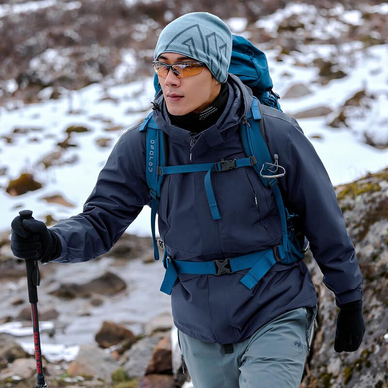 Toluozhe 3-in-1 Waterproof Windproof Outdoor Jacket