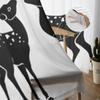 Deer Under The Moon Sheer Curtains For Bedroom Living Room Tulle Curtains For Kitchen Window Voile Curtains