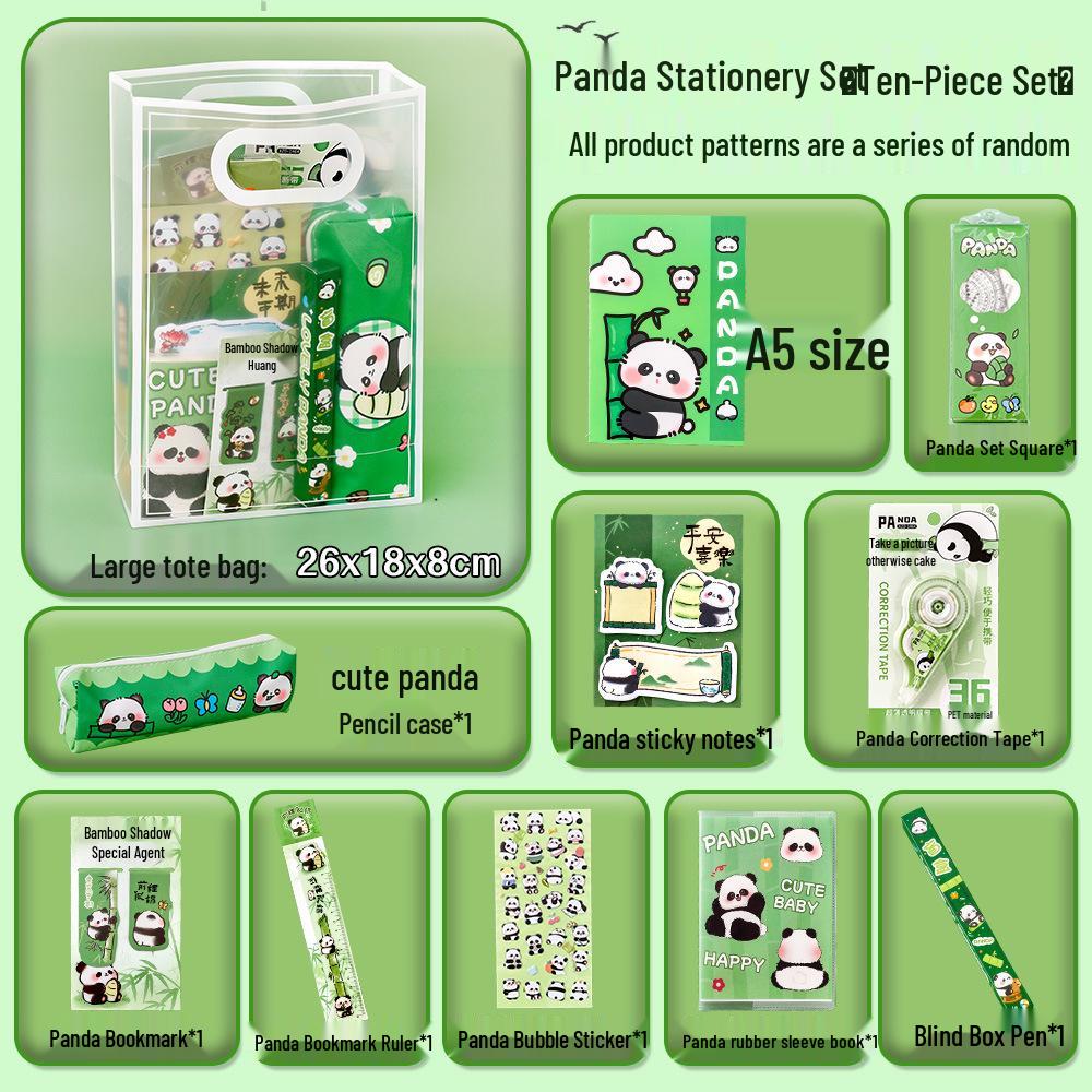 Panda Stationery Gift Box: Student Back-to-School Reward & New Year's Gift Set