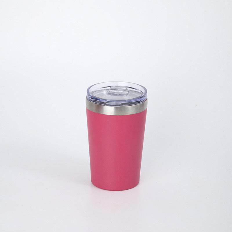 Bunter 12oz Isolierter Becher, 304 Edelstahl Vakuumbecher, Auslaufsicherer Reisebecher mit Deckel für Auto & Kaffee
