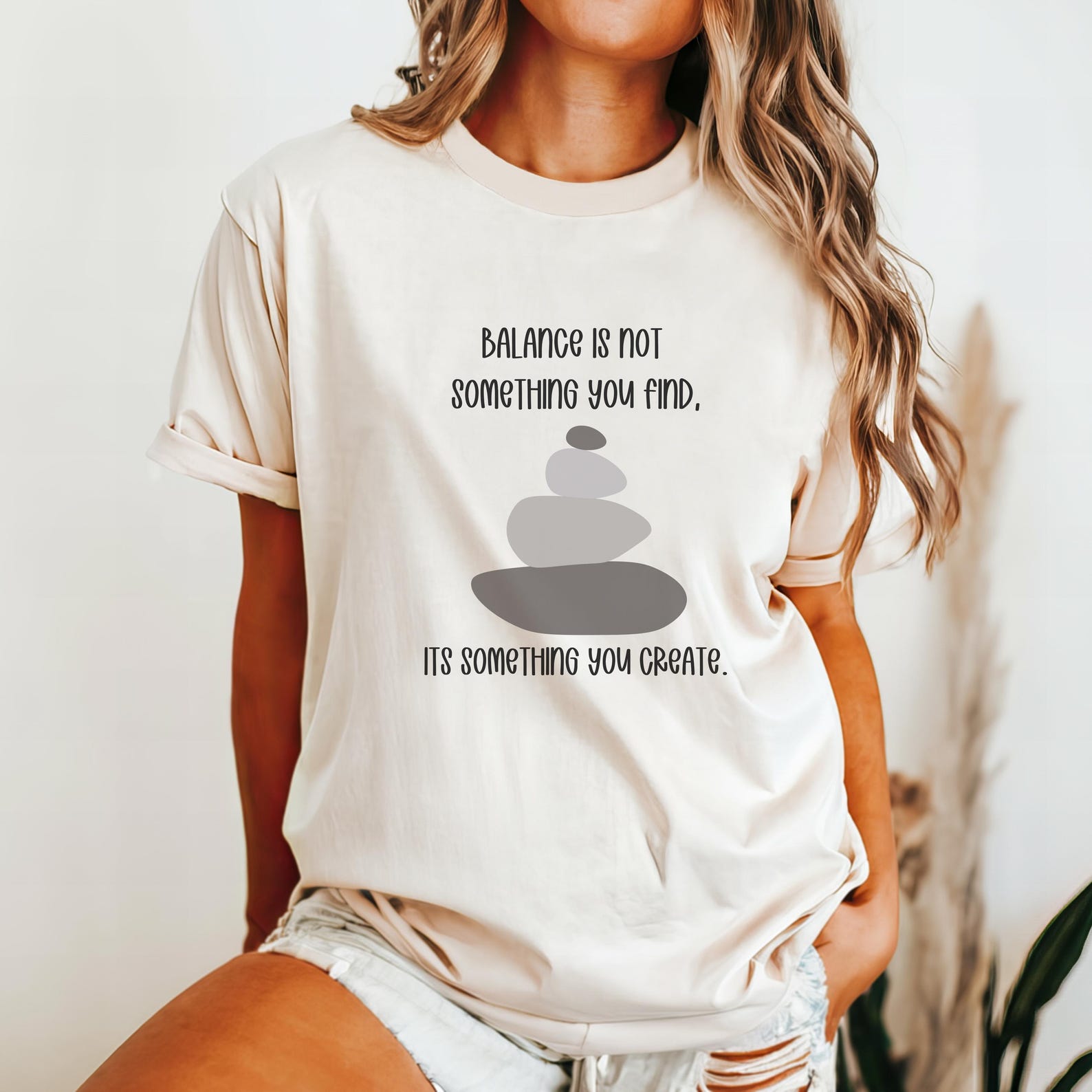 Find Your Balance Tee, Mental Health Unisex T-shirt, Self Care Shirt, Positive Vibes Tee, Mindfulness Tee, Mental Health Awareness 3XL