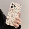 Christmas Gingerbread Man Print Case for iPhone 16 15 14 11 13 12 Pro Max Cover iPhone 16E 7 8 Plus SE 2022 Winter Pattern Shockproof Soft Phone Cover