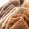 Cashmere Autumn and Winter New Women's High End Solid Color Twisted Fur Ball Thickened Warm Fashion Knitted Casual Hat