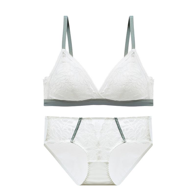 

Комплект ультратонкого кружевного нижнего белья без спинки Palm You – Без косточек, для маленькой груди, дышащий, регулируемый бюстгальтер S (65C/70AB)