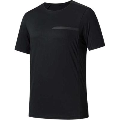 Champion Outdoor Serie Einfarbige Atmungsaktive Vielseitige Kurzarm T-Shirts Herren Oberteile Basic-Schwarz 152520121-4