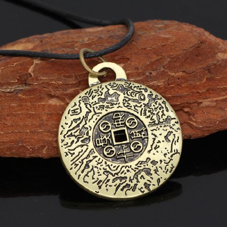 Zarte Legierung Bronze Amulett Halskette Verstellbare Schlüsselbein Kette Choker für Frauen