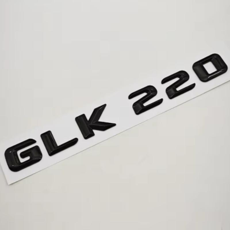 3D ABS Letters Logo GLK220 GLK300 GLK350 Badge Rear Trunk Sticker For Mercedes Benz GLK220 GLK300 GLK350 X204 Accessories