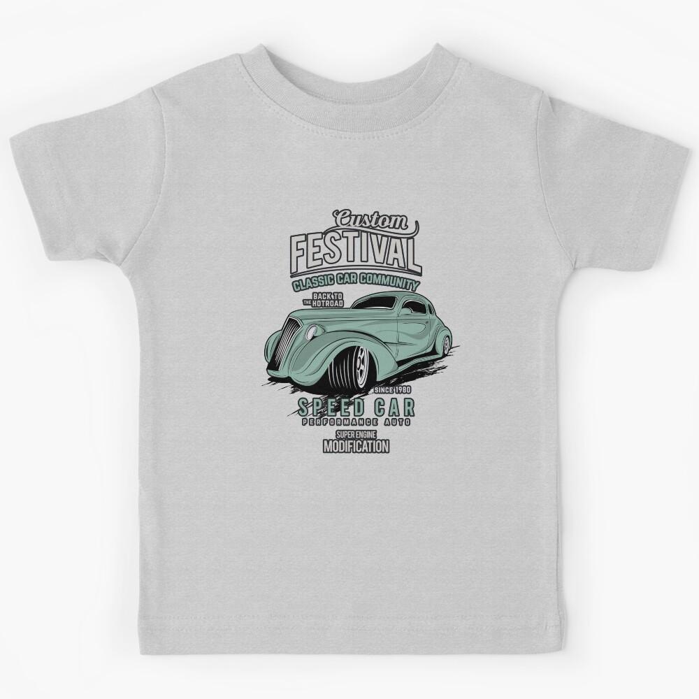 Custom Car Festival, classic car community. Kids T-Shirt 160