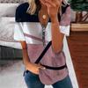 Fashion Women's T-shirt Summer New Style Women's Zipper Printing Loose Soft Short-sleeved Top