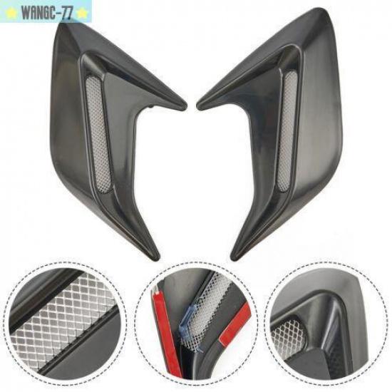 Universal Car Decorative Air-Flow Intake Hood Scoop Vent Bonnet Cover 2PCS New