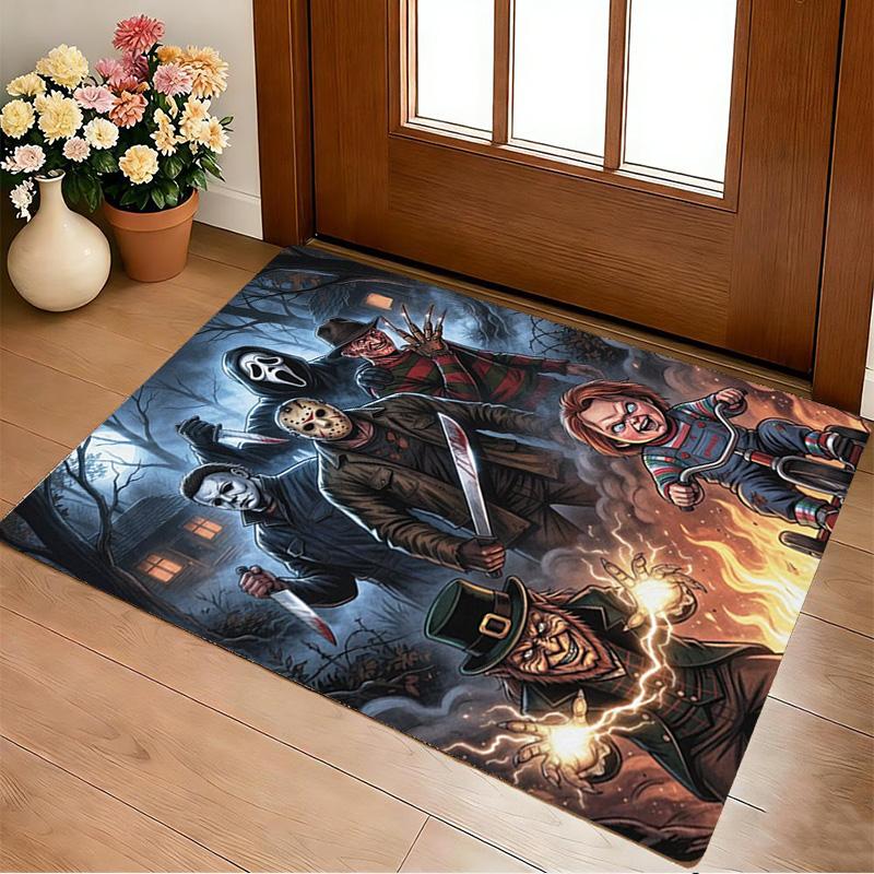 Horror Icons Living Room Nonslip Area Rug Soft Carpet For Bedroom Game Playroom Sofa Office Home Decor Doormat Christmas Gift C922448