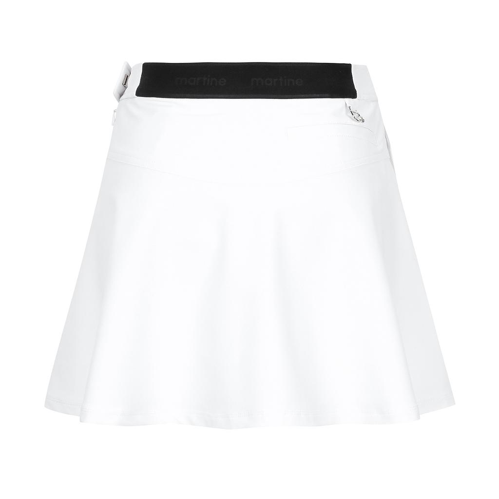 MARTINE GOLF E-Band Flared Culottes_White