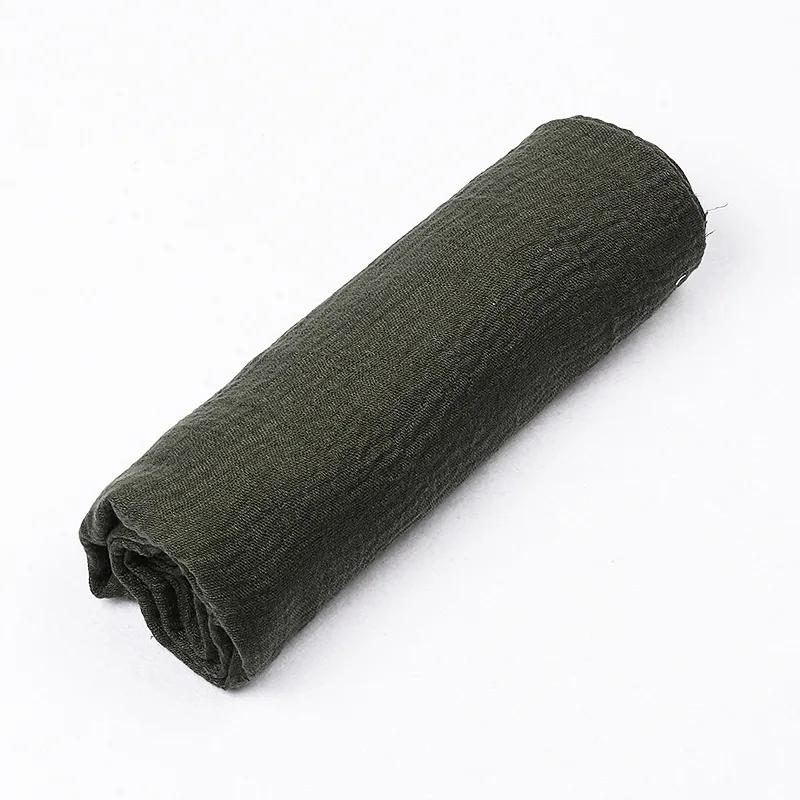 185*90cm Candy Color Cotton Linen Long Scarf Hijab Pashmina Lady Shawls Wraps Head Scarves Neck Bandana Men Scarf/Black Scarves