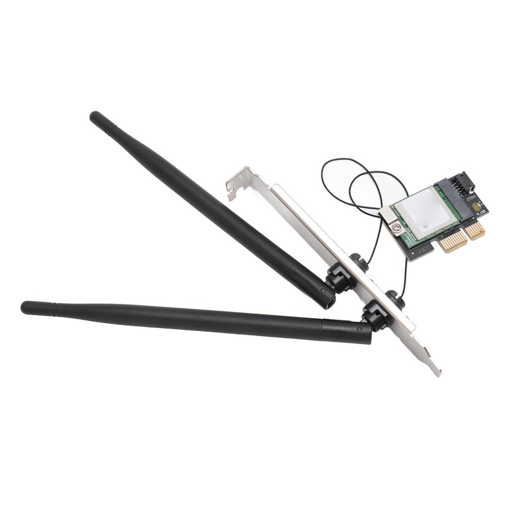 5G Network Card 2.4G 5G 867Mbps Dual Band 802.11AC BT4.1 Plug and Play PCIe WiFi Adapter Card for Win System Computer