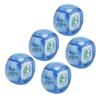 5Pcs Mahjong Wind Direction Dice East South West North Sphere Entertainment Game Dice Transparent