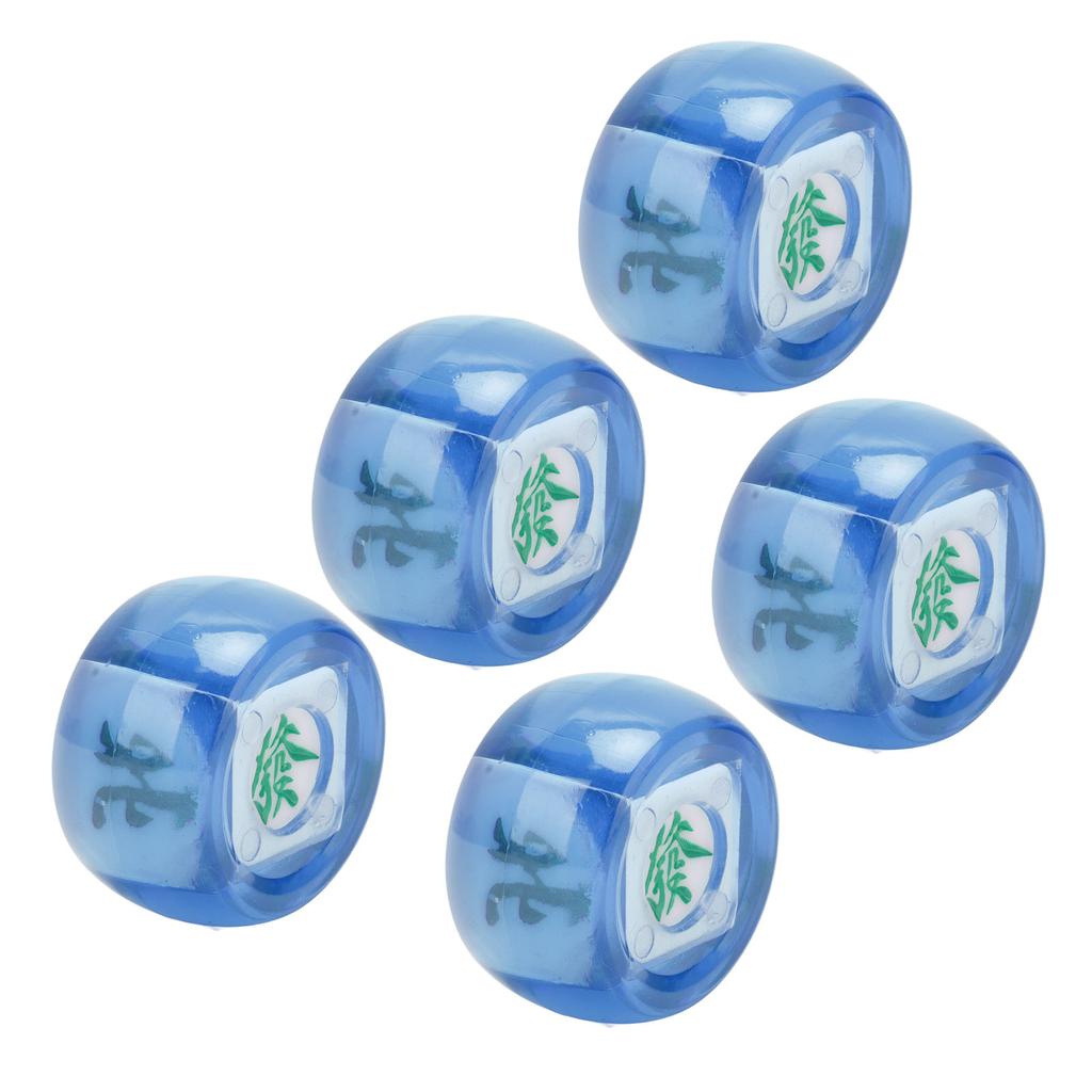 5Pcs Mahjong Wind Direction Dice East South West North Sphere Entertainment Game Dice Transparent