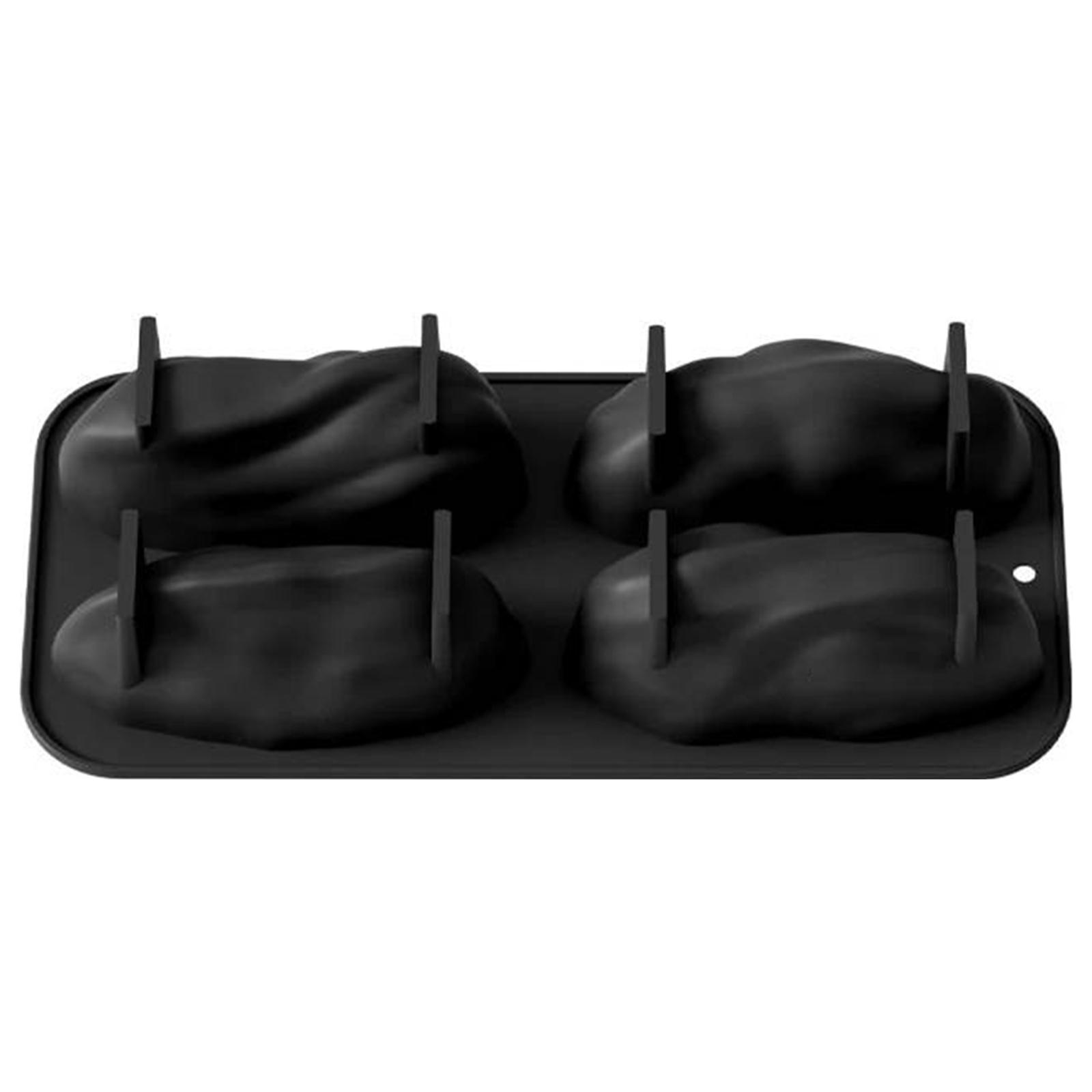 Silicone Baking Mould Reusable Baking Pan Cookie Moulds Multi-Purpose Heat Resistant Bakeware Dessert Party Accessory чёрный