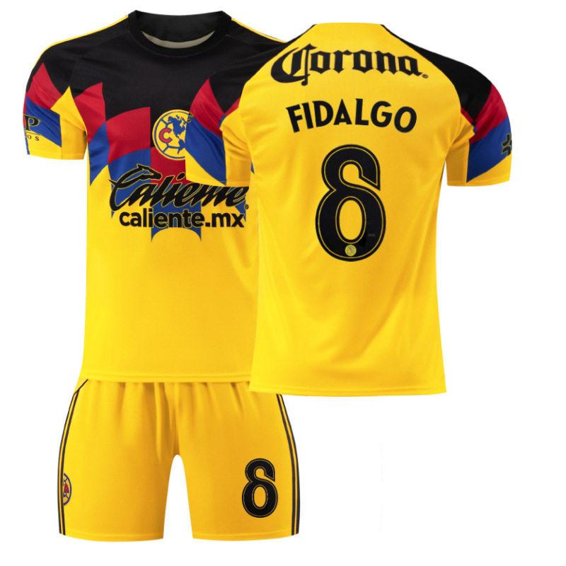 

2025-2026 Club America Home Kids Football Kit No.8 Fidalgo No.9 Henry No.10 Zendejas M