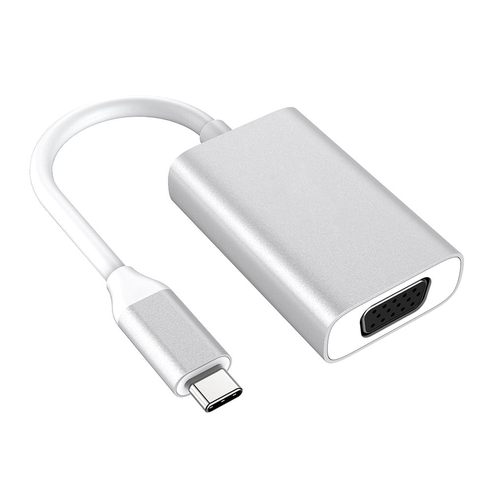 dodocool Aluminum Alloy USB C to VGA Adapter USB Type C Converter for MacBook   MacBook Pro   2017 iMac   Samsung
