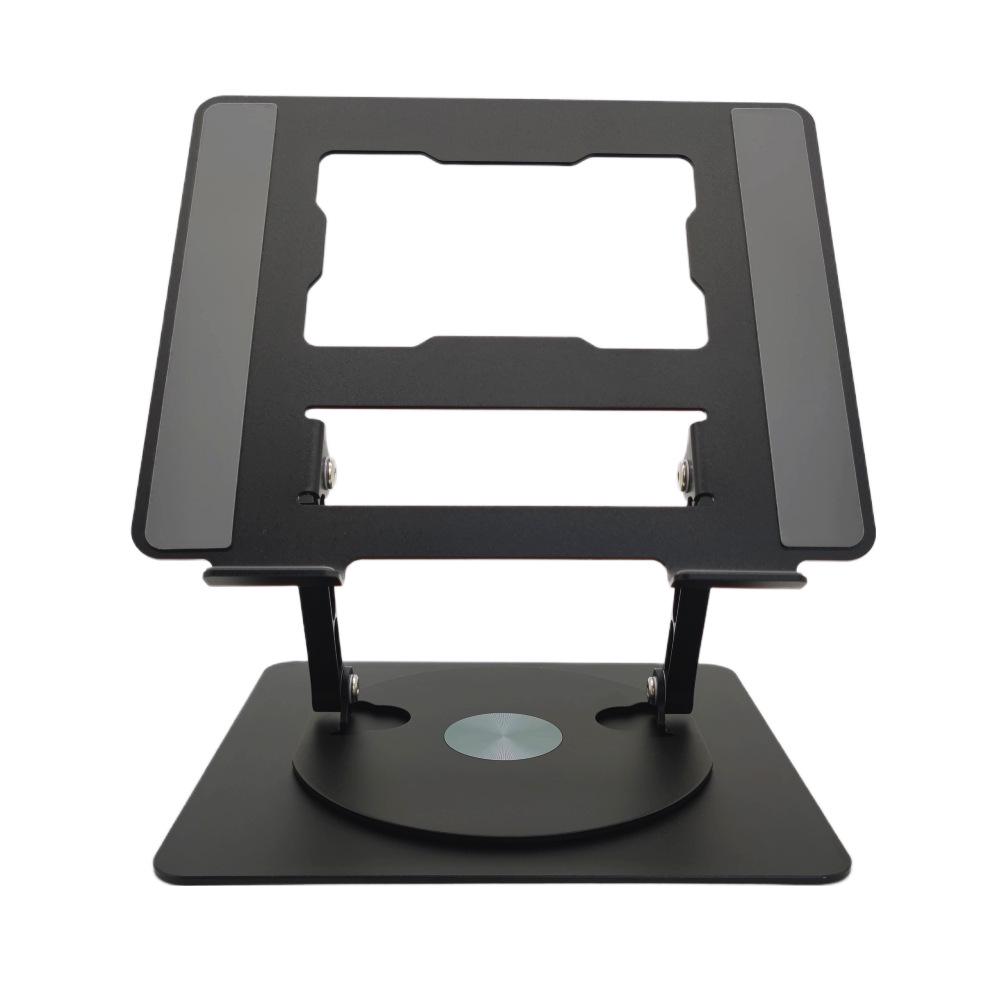 Aluminum Alloy Rotating Laptop Stand with Heat Dissipation, Folding and Height Adjustable.