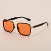 Nicht polarisierte Europa und Amerika Mode Sonnenschutz Lichtblockierende Sonnenbrille Herren Damen Quadratische Bequeme Brille