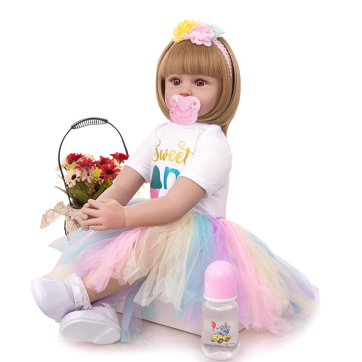 KEIUMI новый дизайн куклы реборн мороженое принцесса тканевое тело 60 см детские игрушки — фото 2