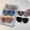 Oversized Sports Goggle Men  New Fashion Mirror Outdoor Cycling Sunglasses Women Fashion Anti-UV Protective Shades