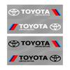 2Pcs Car Body Decoration Stickers Door Personalized Sporty Stickers for Toyota Trd C-hr Prado Rav4 Yaris Hilux Prius Avensis Corolla