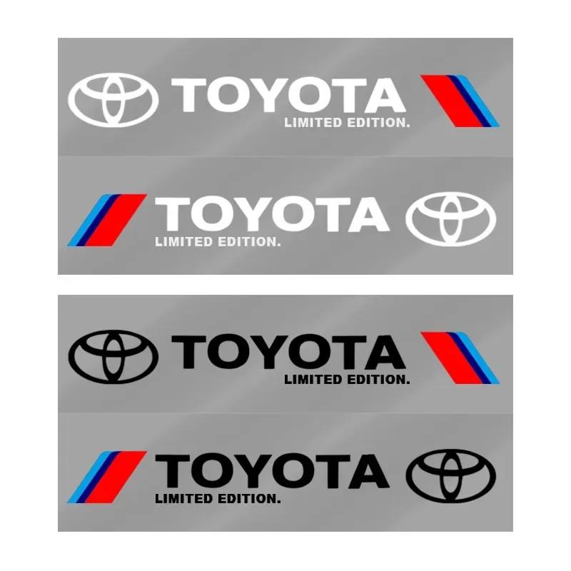 2Pcs Car Body Decoration Stickers Door Personalized Sporty Stickers for Toyota Trd C-hr Prado Rav4 Yaris Hilux Prius Avensis Corolla