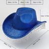 New Men's and Women's Western Cowboy Hats, Big Brim, Fashionable Rhinestones, Fringed Peach Heart Design, Bridal Top Hat, Birthday.